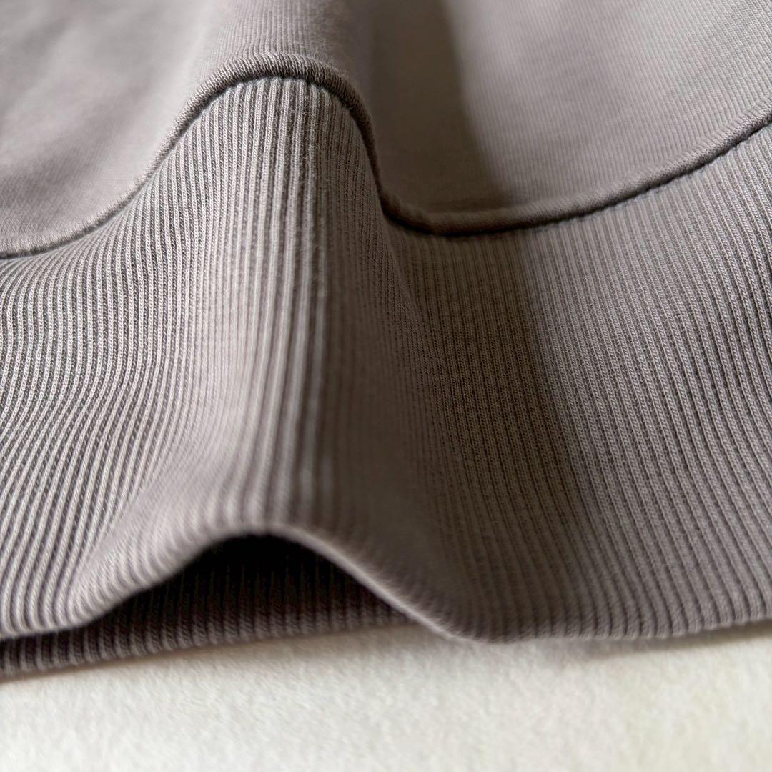 'S Max Mara ロゴ スウェットパーカー XS グレー 裏起毛 Wジップ