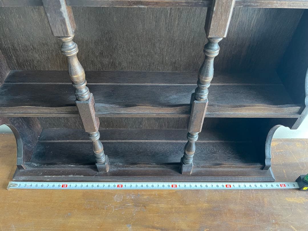 イギリス　ヴィンテージ　アンティーク飾り棚　ウォールシェルフ