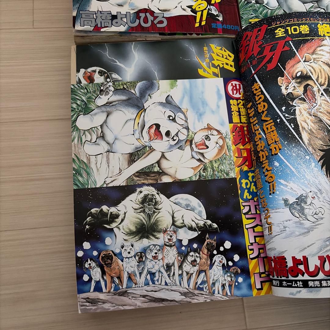 銀牙流れ星銀　総集編　6冊　ポスター　ポストカード付き　高橋よしひろ　漫画　雑誌