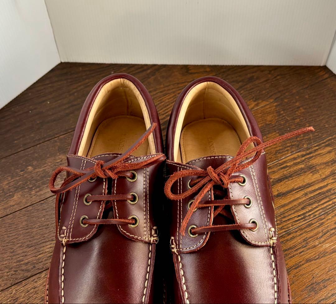 【Lands' End】ランズエンド レザーレースアップ ボートシューズ