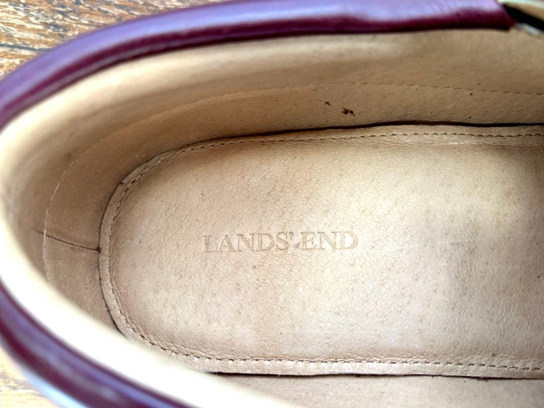 【Lands' End】ランズエンド レザーレースアップ ボートシューズ
