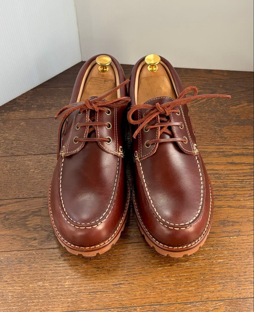 【Lands' End】ランズエンド レザーレースアップ ボートシューズ