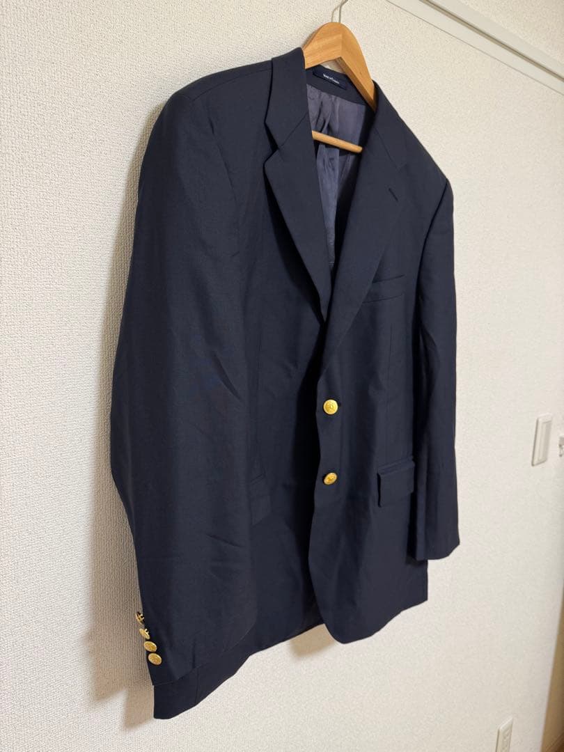 【美品】Ralph Lauren 紺ブレ カナダ製　ウール100%