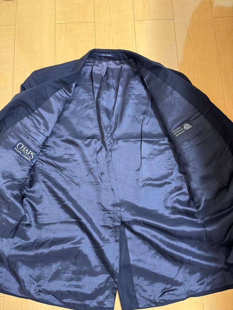 【美品】Ralph Lauren 紺ブレ カナダ製　ウール100%