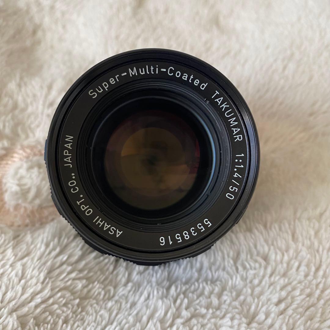 PENTAX SMC TAKUMAR 50mm F1.4 フード・ケース付