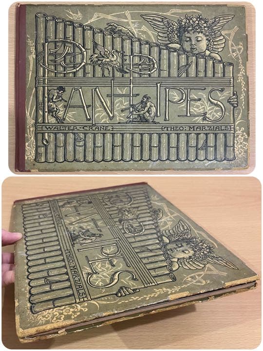 No.44超希少 アンティーク 古書 洋書 大型楽譜絵本 ウォルター・クレイン