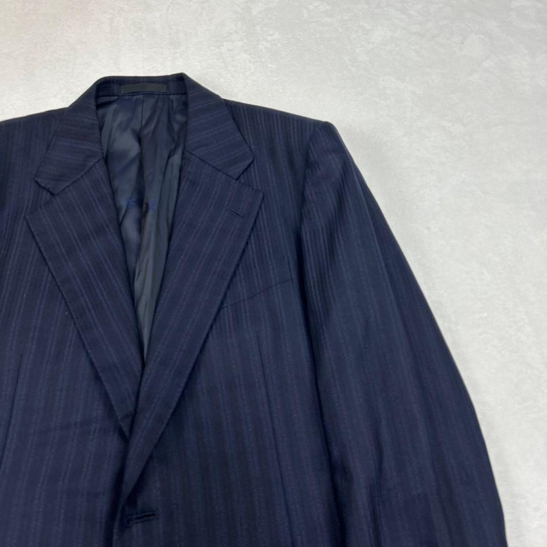 I236 M バーバリー カシミヤ混 スーツ上下 ネイビー メンズ