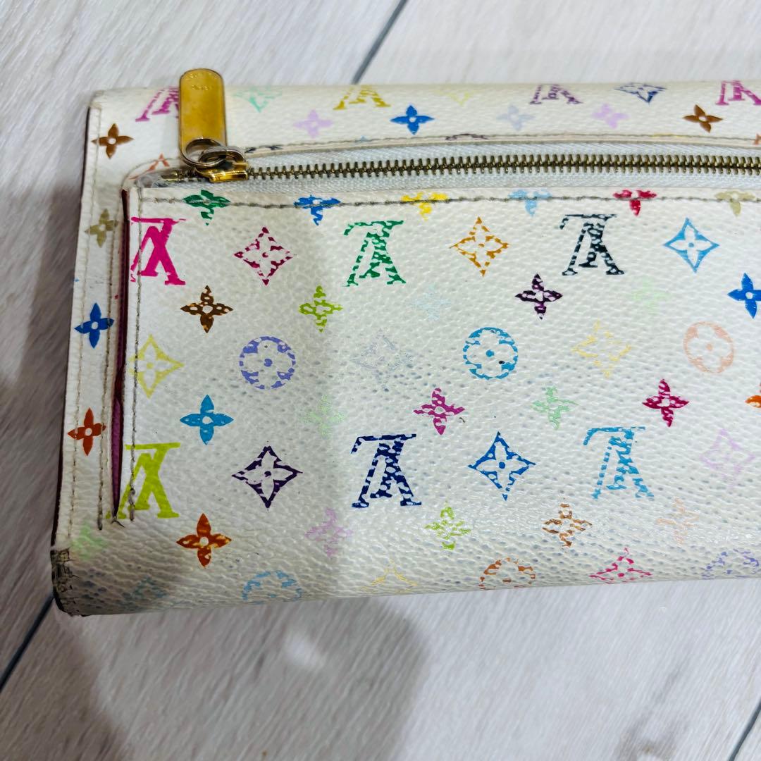 ルイヴィトン 長財布 マルチカラー ポルトフォイユ ウジェニ　モノグラム