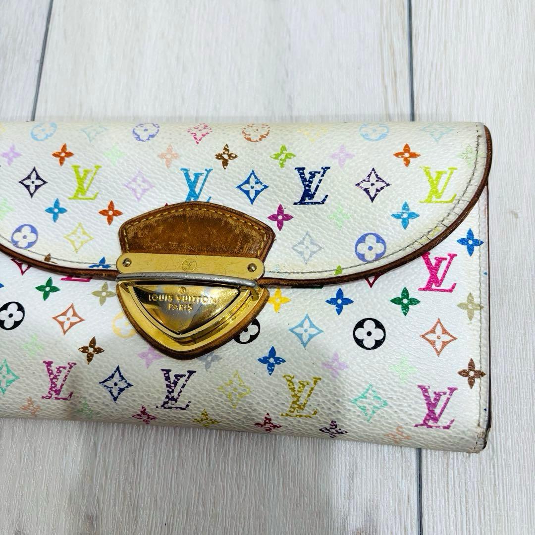 ルイヴィトン 長財布 マルチカラー ポルトフォイユ ウジェニ　モノグラム