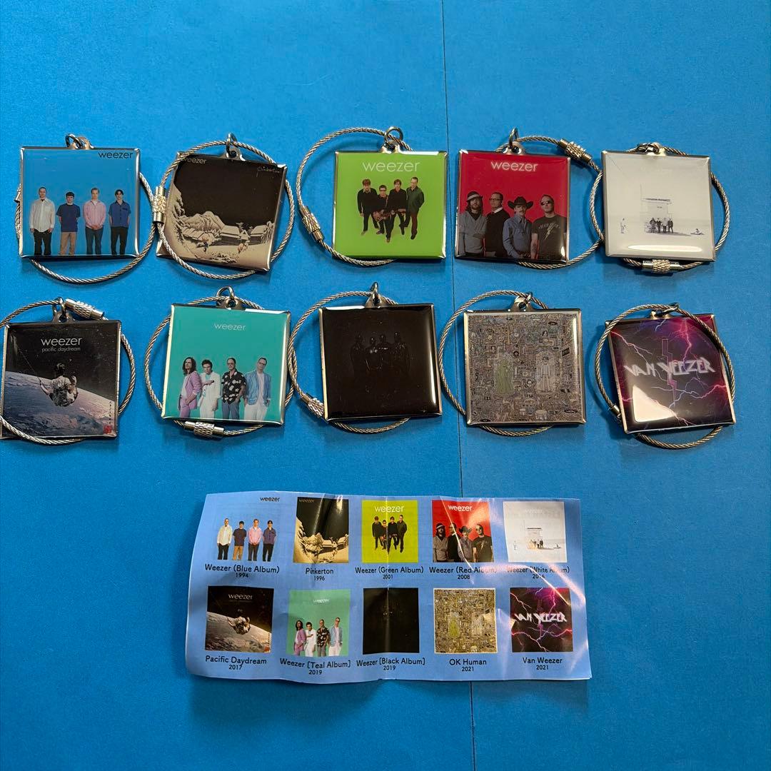 Weezer ウィーザー　メタルチャーム　コンプリート10個セット　ガチャ