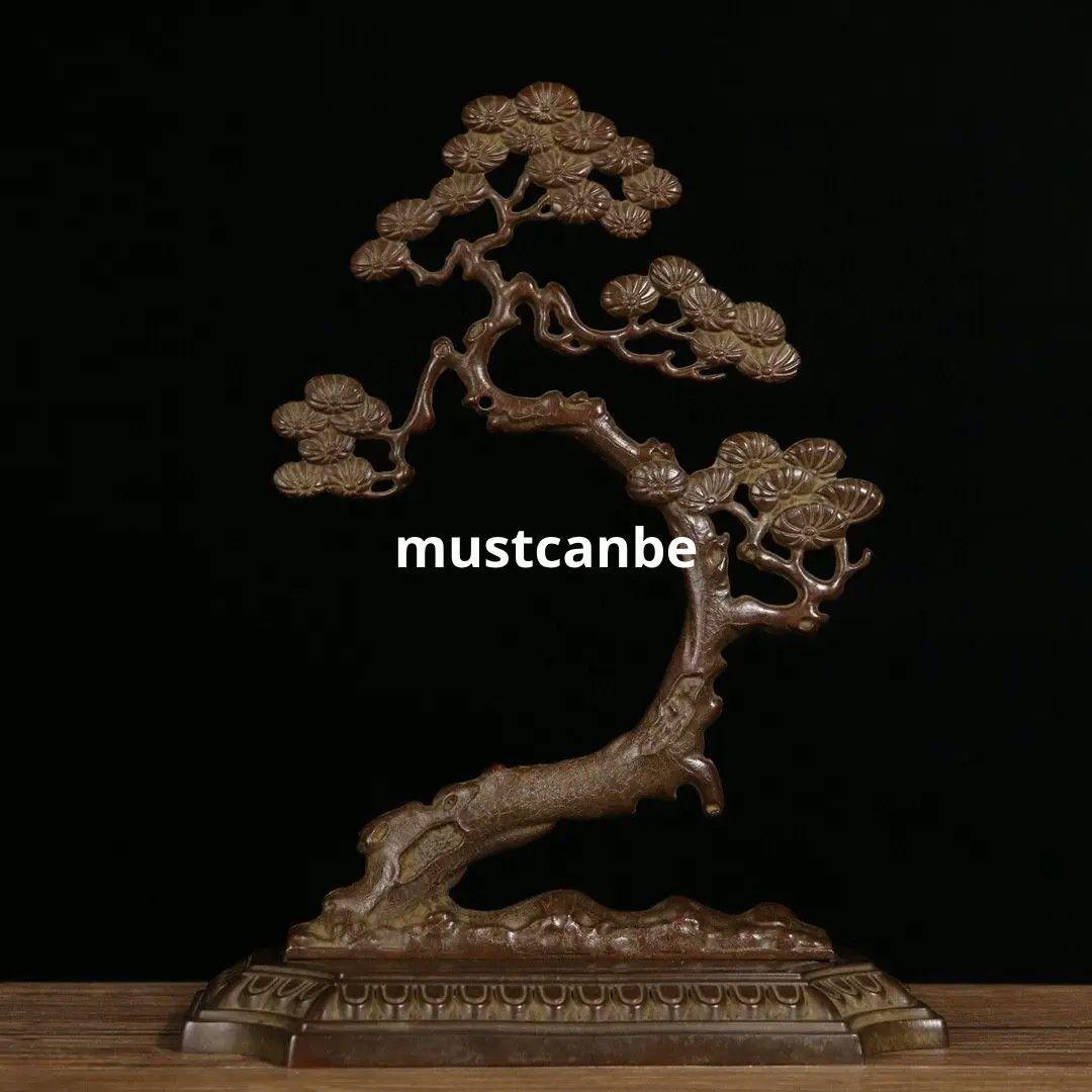 銅 細工 松迎客松弔炉を弔り 檀香を沈める香炉 香道具 工芸品 置物