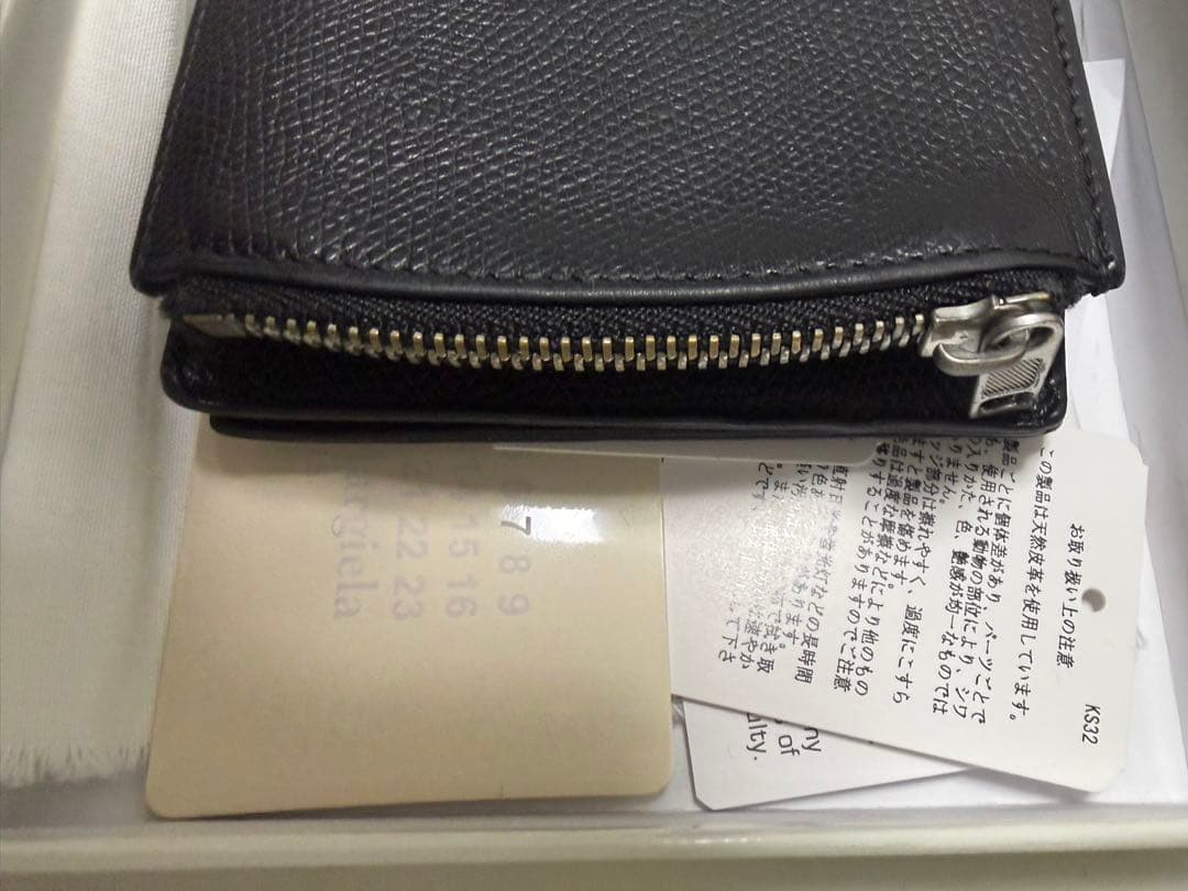 Maison Margiela ブラック 二つ折り財布 S35UI0438