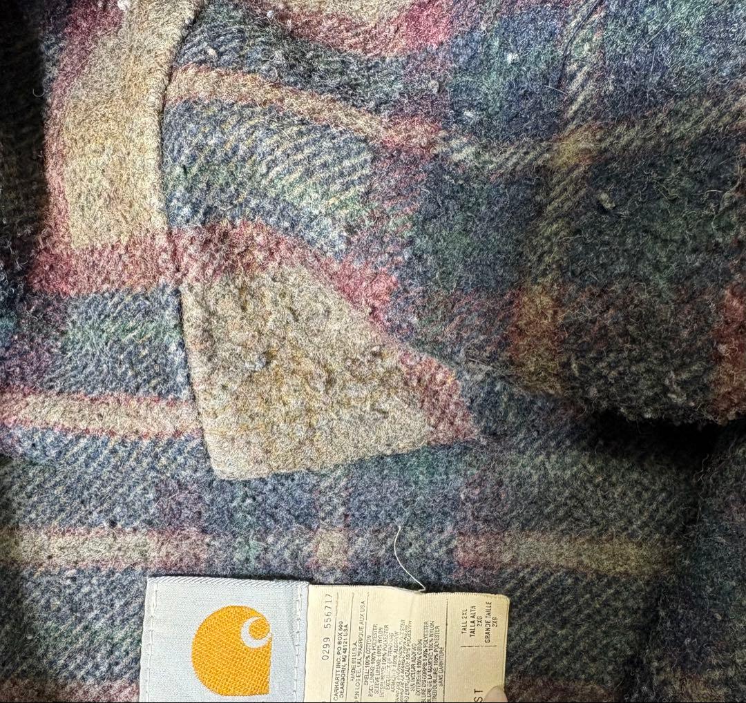 90'sカーハート　アクティブジャケット　デニム　XLサイズ　パーカー　usa製