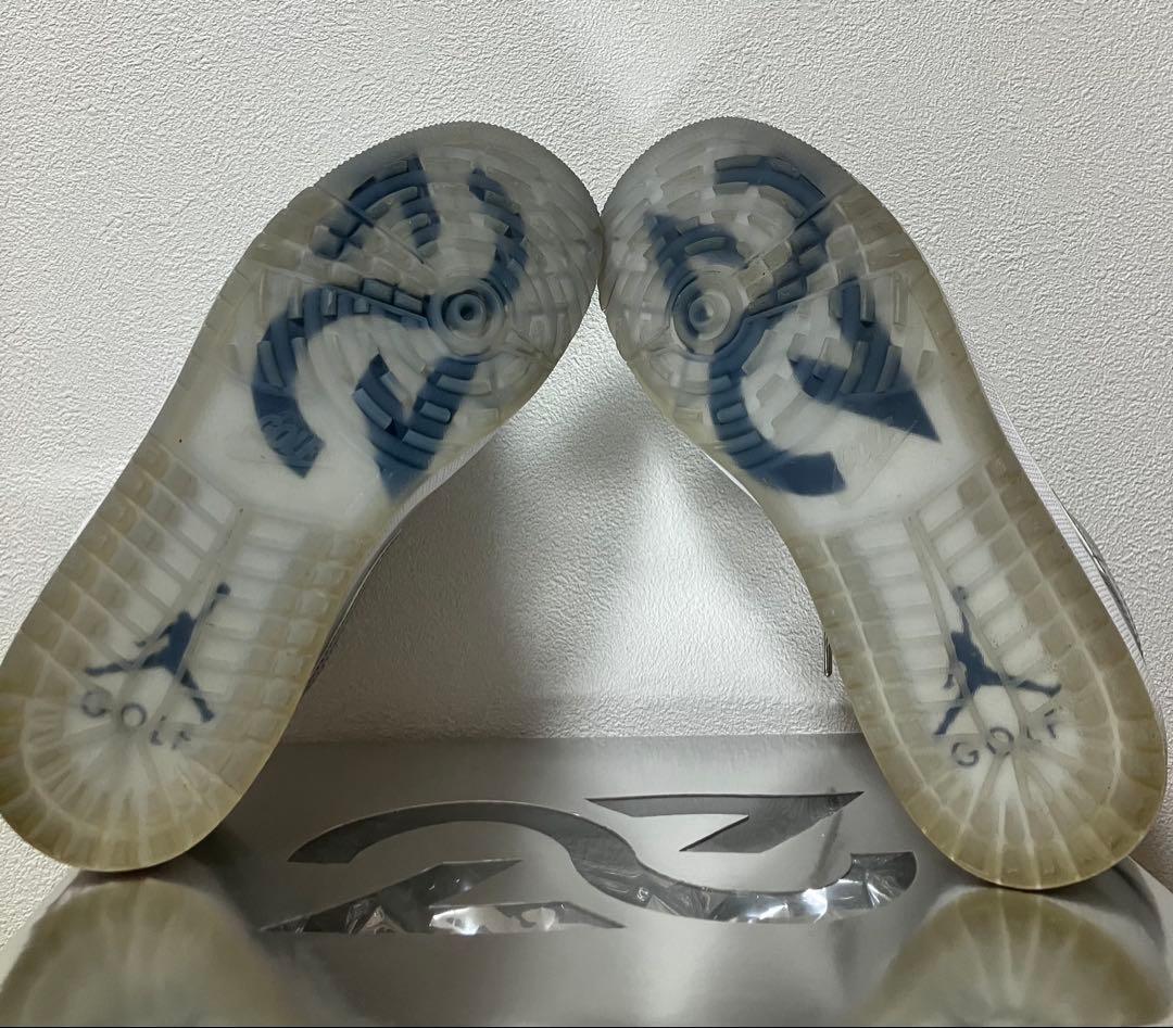 エアジョーダン　ゴルフシューズ　シルバー