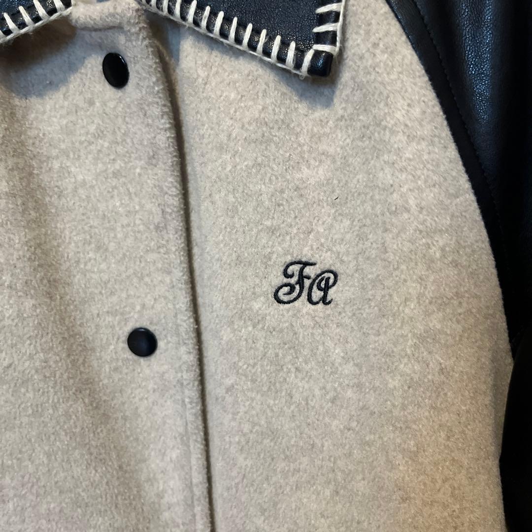 liy【美品】FanoStudios シェルステッチレザースタジャン