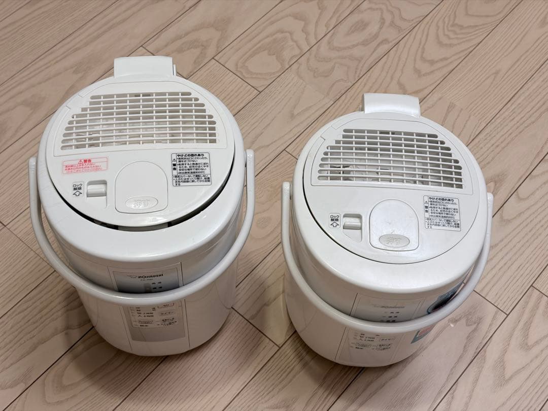 象印スチーム式加湿器EE-RR35型 と EE-RM50型