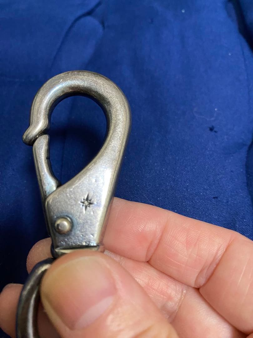 シルバー ウォレットチェーン メダイ付き