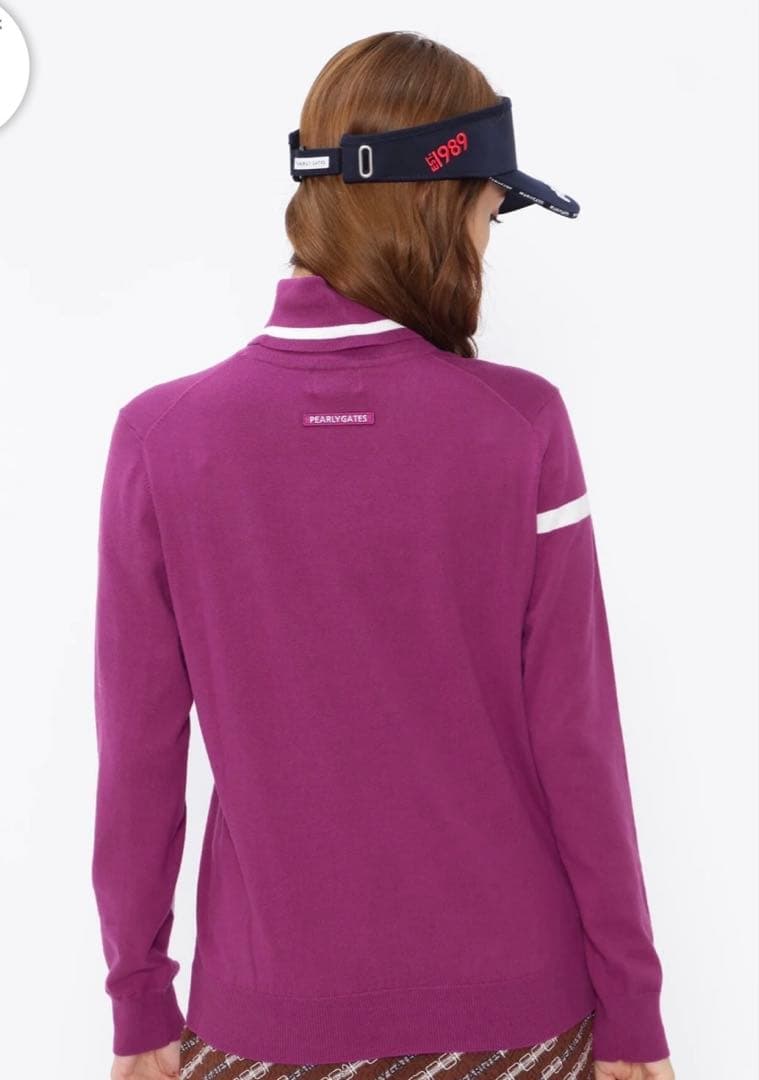 値下げ　新品タグ付き　 パーリーゲイツ ソフトタッチハイネックニット　サイズ2