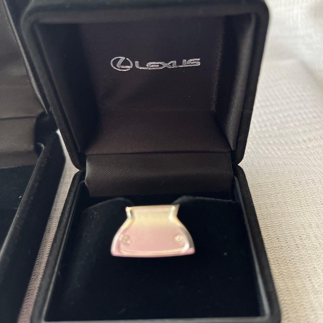 Lexus カフリンクス 2ペア シルバー パールホワイト