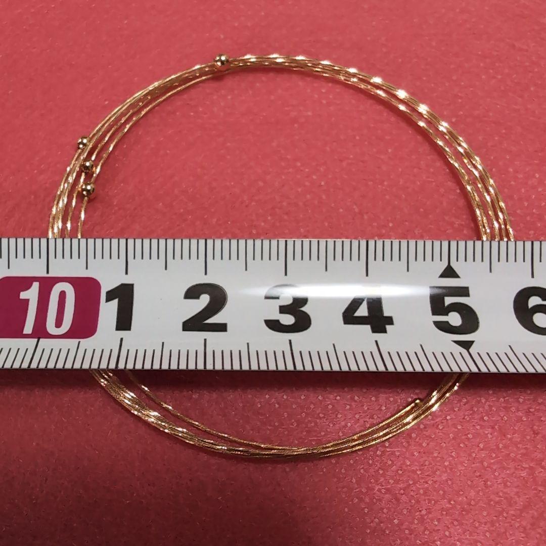 GSTV　K18PGシャインカット5連フリーバングル(未使用品)