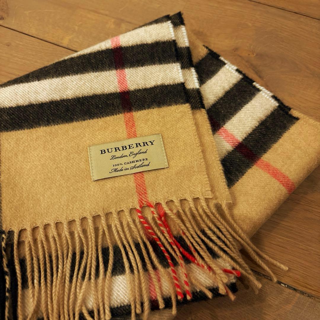 美品✨Burberry カシミヤ100%マフラー