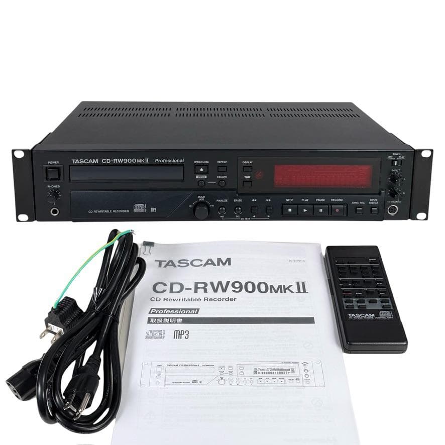 ◆CD再生履歴1時間◆TASCAM CDレコーダー CD-RW900MK2