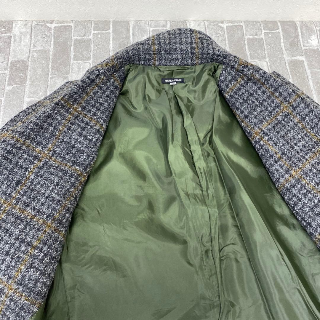 N591♪ FREAK'S STORE ハリスツイード　テーラードジャケットL