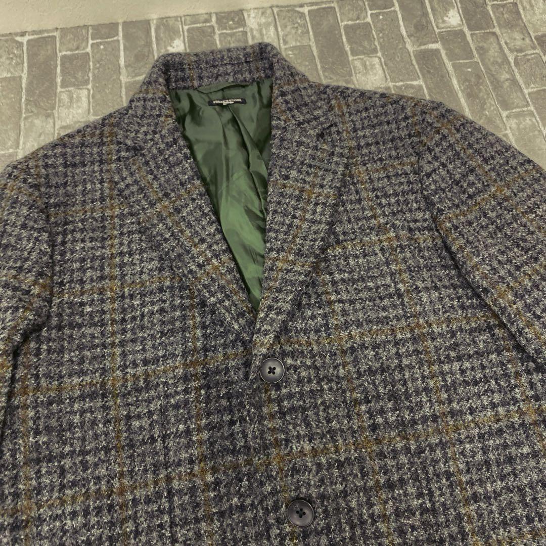 N591♪ FREAK'S STORE ハリスツイード　テーラードジャケットL