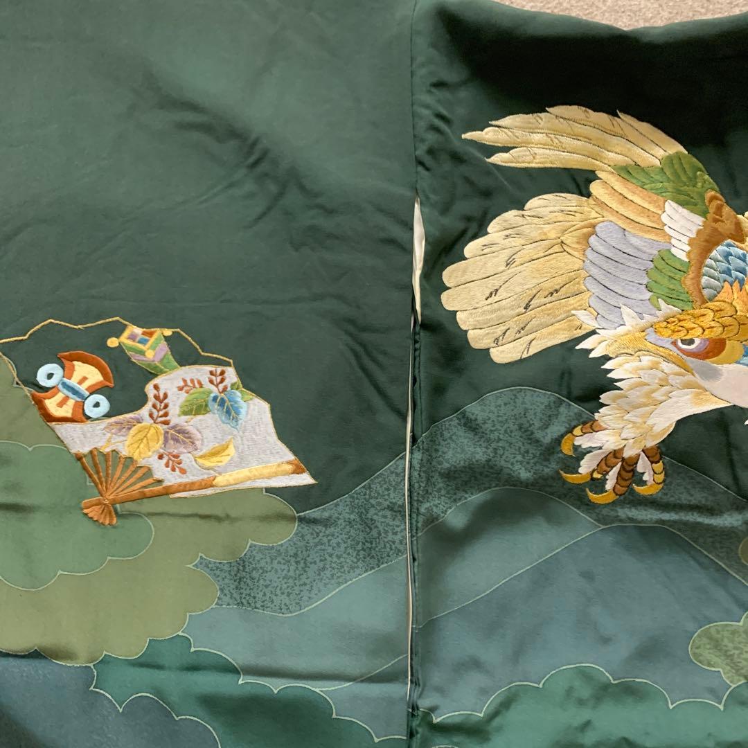 ①有名店在庫　最高級新品正絹産着（祝着）京工芸美術豪華手刺繍特撰宝尽くし古典文