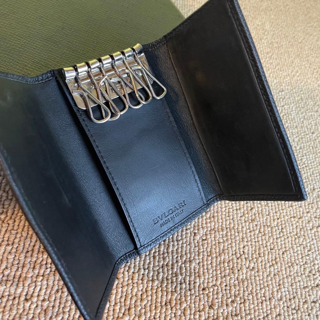 正規品⭐️美品⭐️BVLGARI ブルガリ　男女　キーリング　キーケース　レア　黒