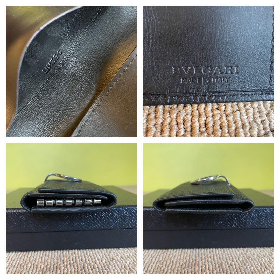 正規品⭐️美品⭐️BVLGARI ブルガリ　男女　キーリング　キーケース　レア　黒