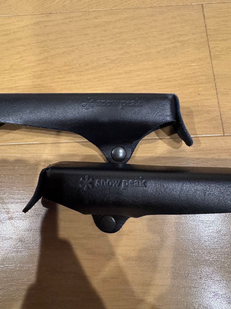 スノーピーク ローチェア30用 レザーアームレストカバー ブラック 非売品