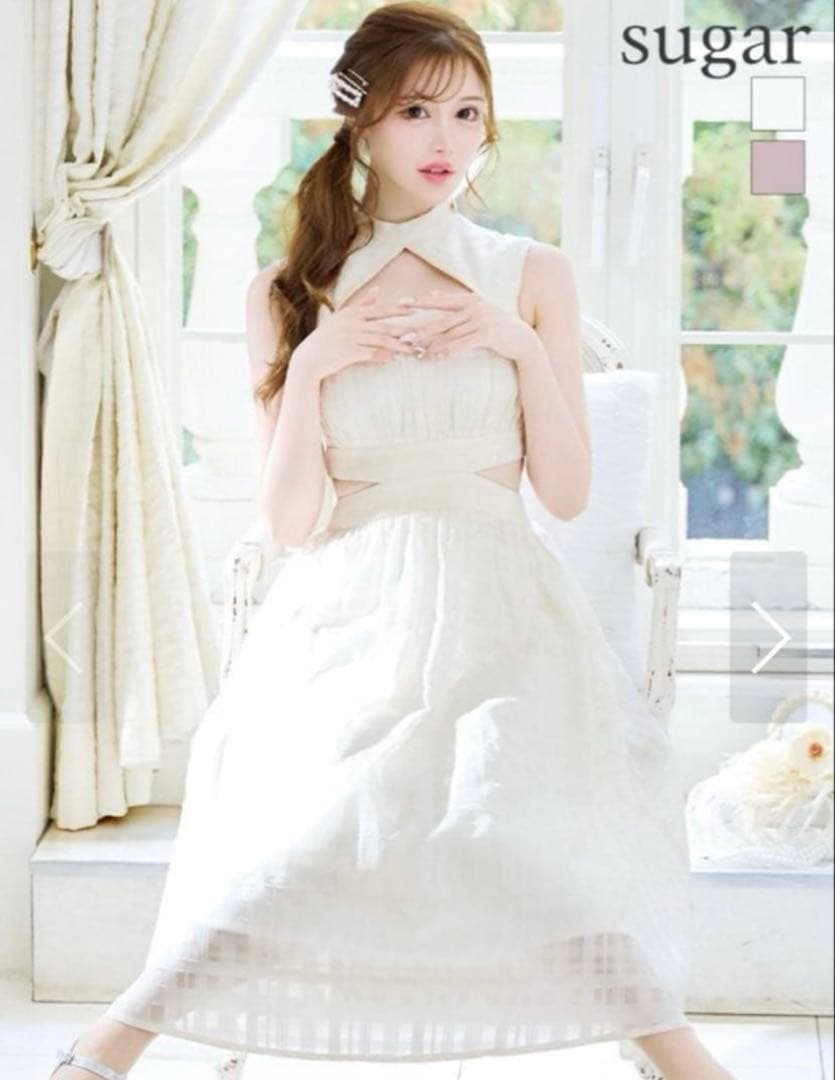 dea robe de fleurs S ロングドレス シュガー　エルケイ