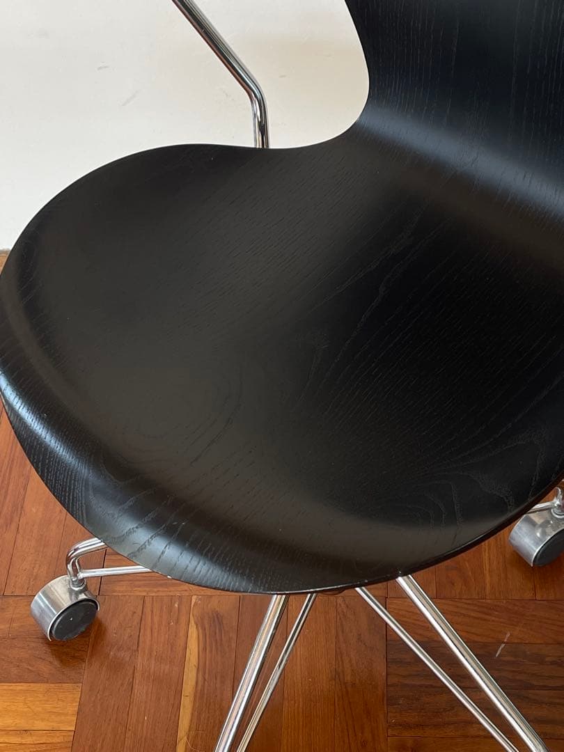 北欧 デンマーク フリッツハンセン アーム セブンチェア キャスターベース