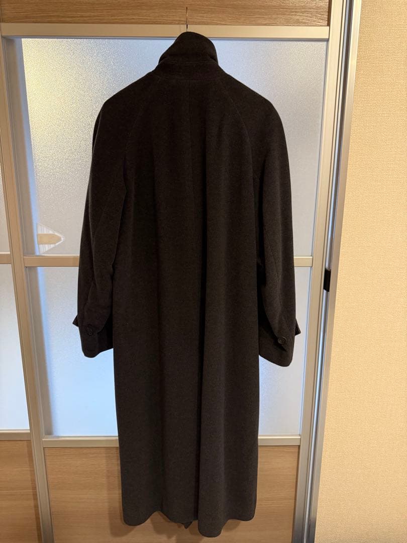 ISSEY MIYAKE MENダークグレー ロングコート