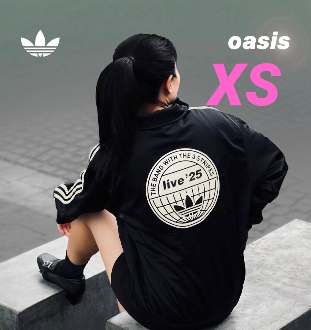 adidas oasis ブラックジャージ 新品　Size XS