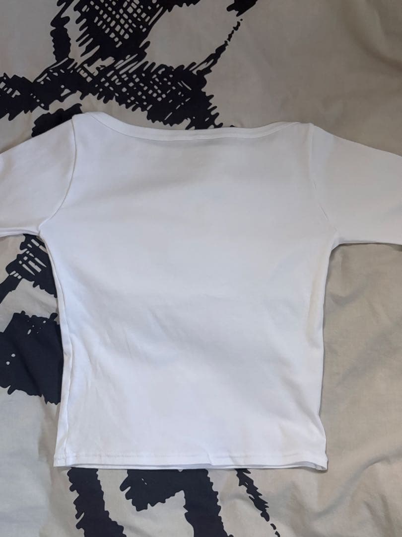 トップス Draw Boat Neck Long Tee