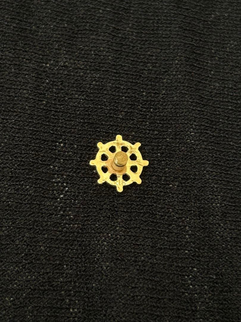 K18 18金 シルバー　全日本海員組合　功労金賞　ネクタイピン　バッジ　JSU