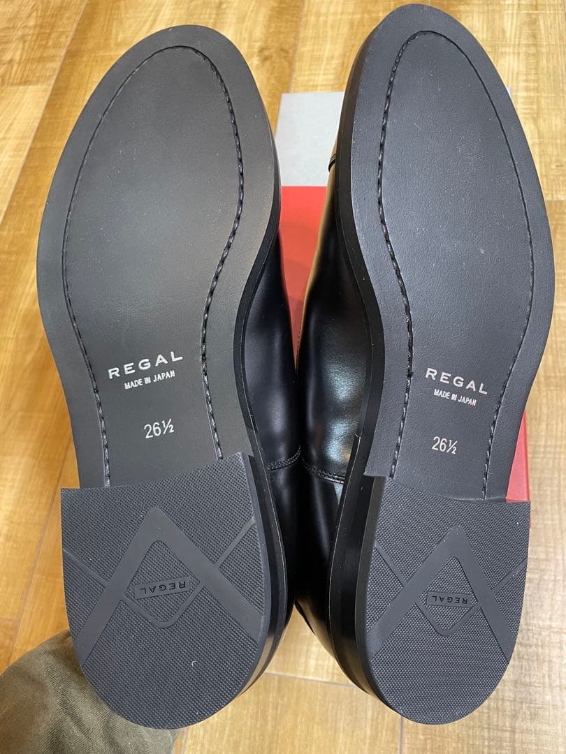 新品未使用リーガルREGALストレートチップ 21FLBF ブラック26.5