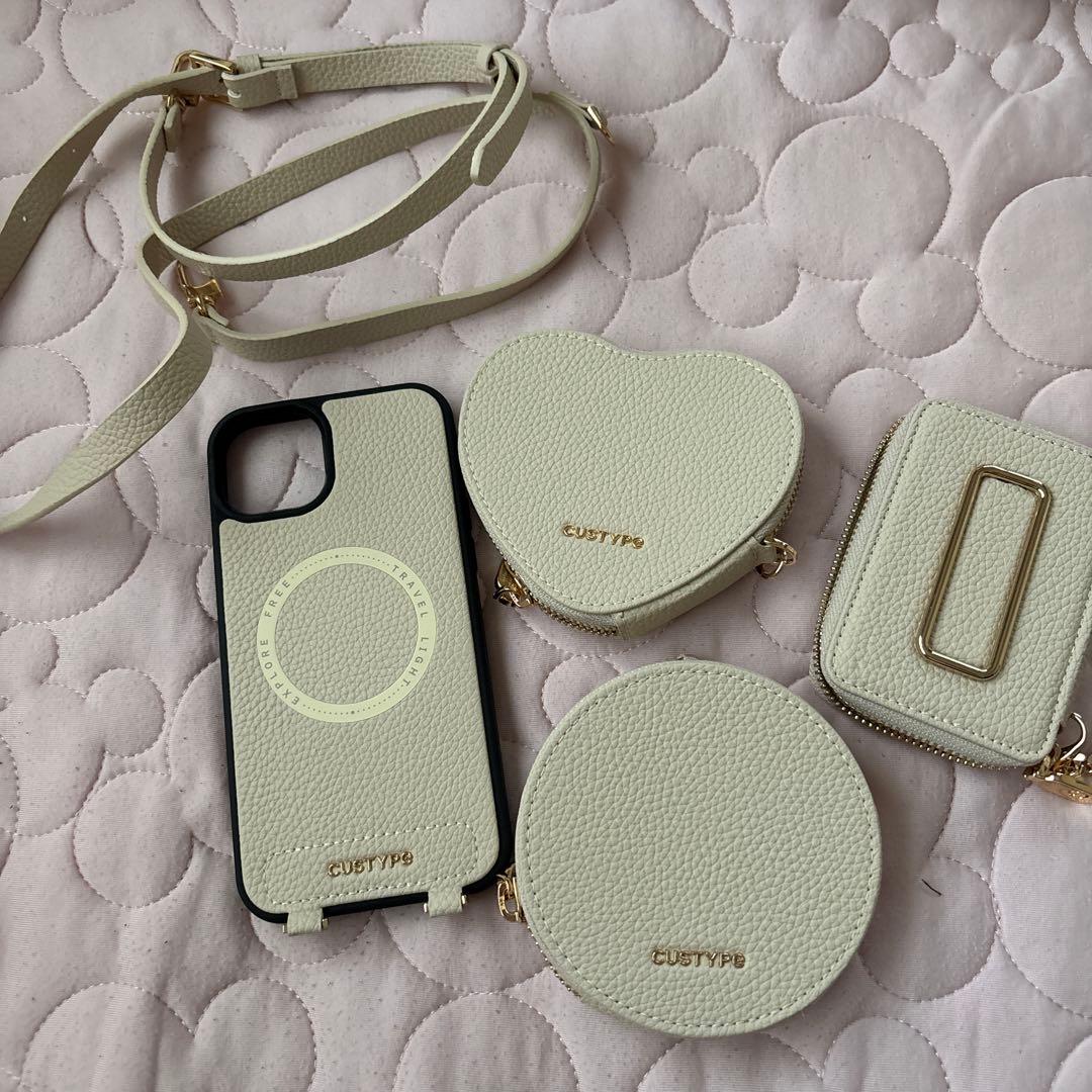 CUSTYP iPhone15plus ケース ショルダーストラップセット