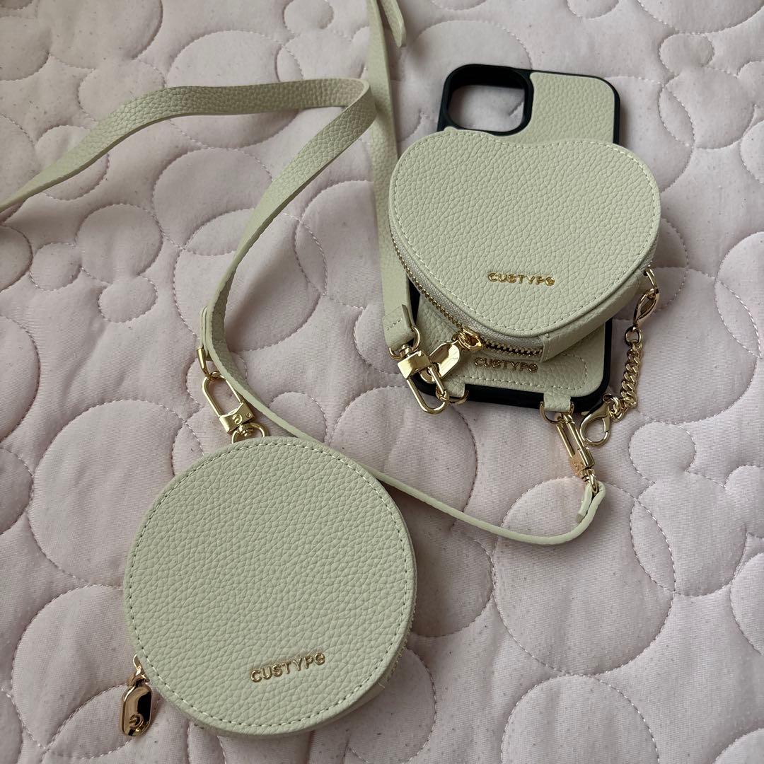 CUSTYP iPhone15plus ケース ショルダーストラップセット