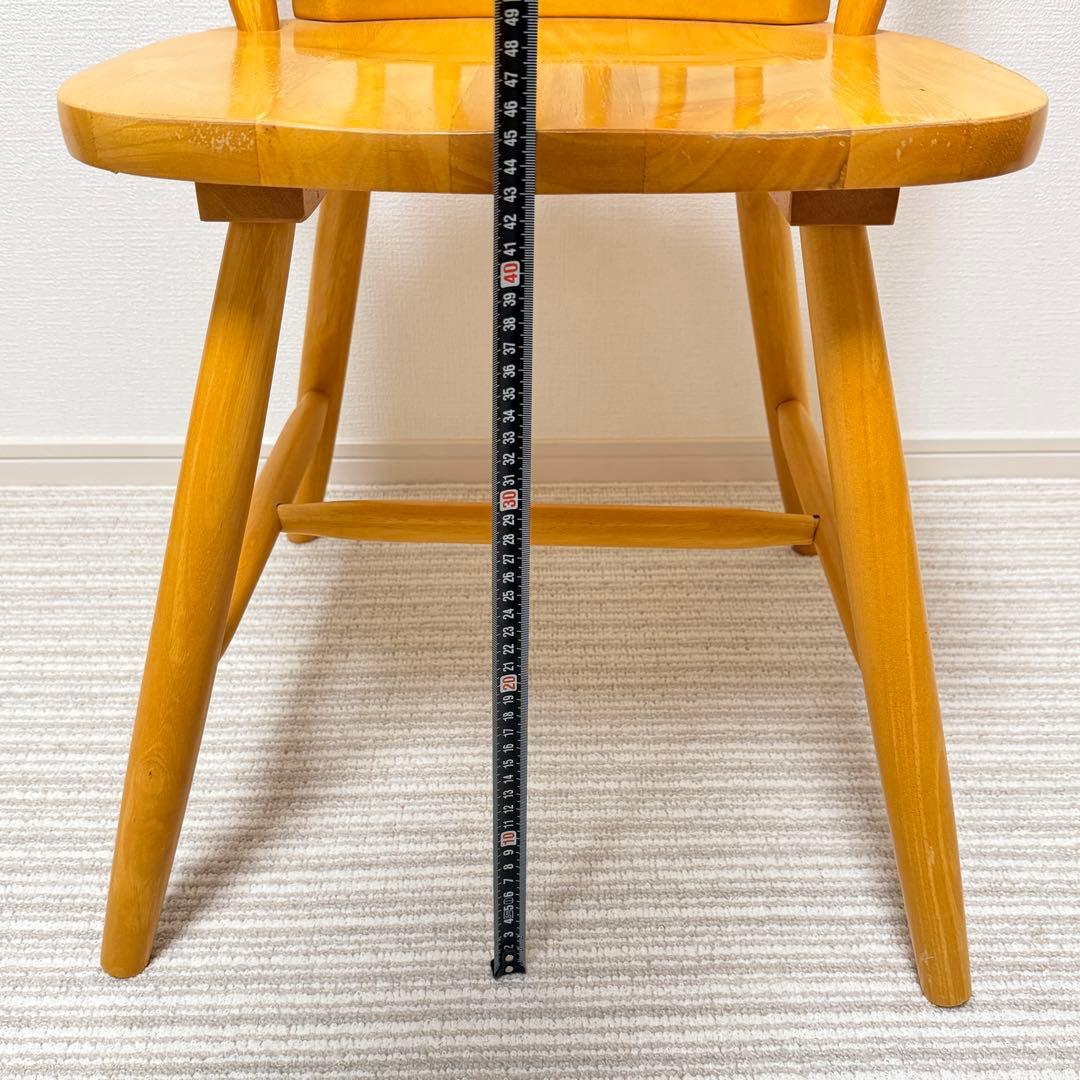 【美品✨】ウィンザーチェア　木製ダイニングチェア　フープバック