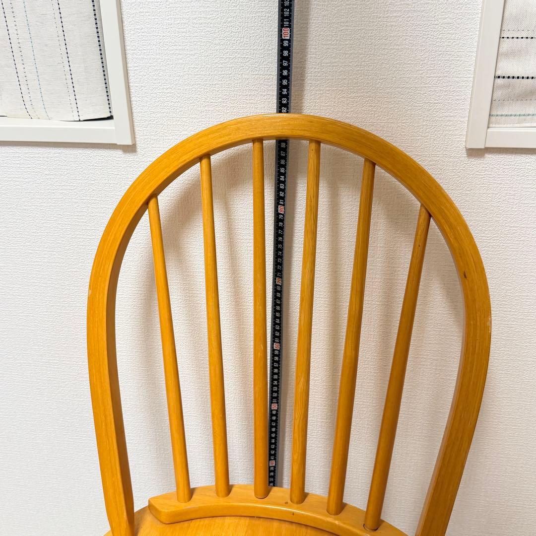 【美品✨】ウィンザーチェア　木製ダイニングチェア　フープバック