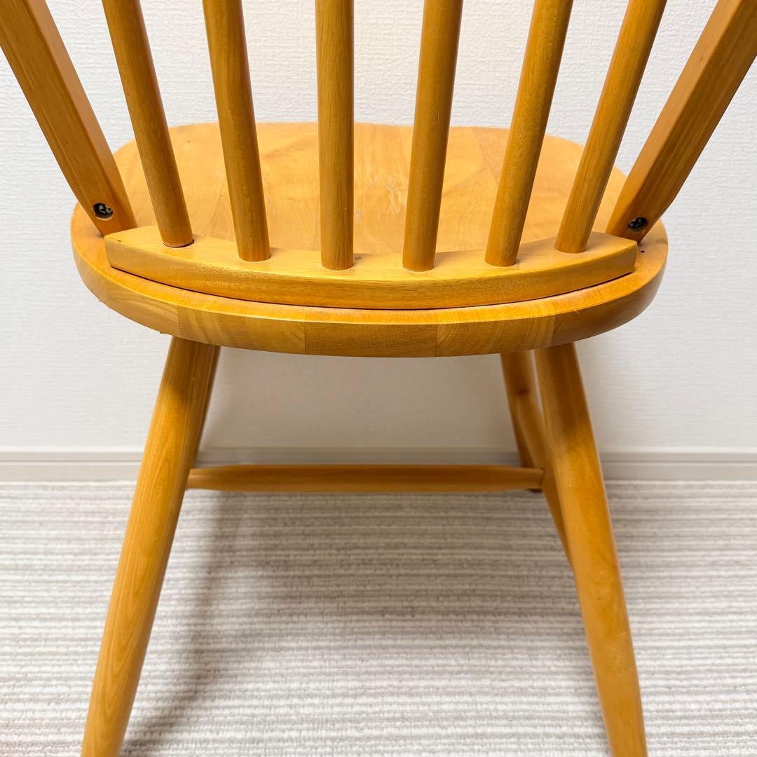 【美品✨】ウィンザーチェア　木製ダイニングチェア　フープバック