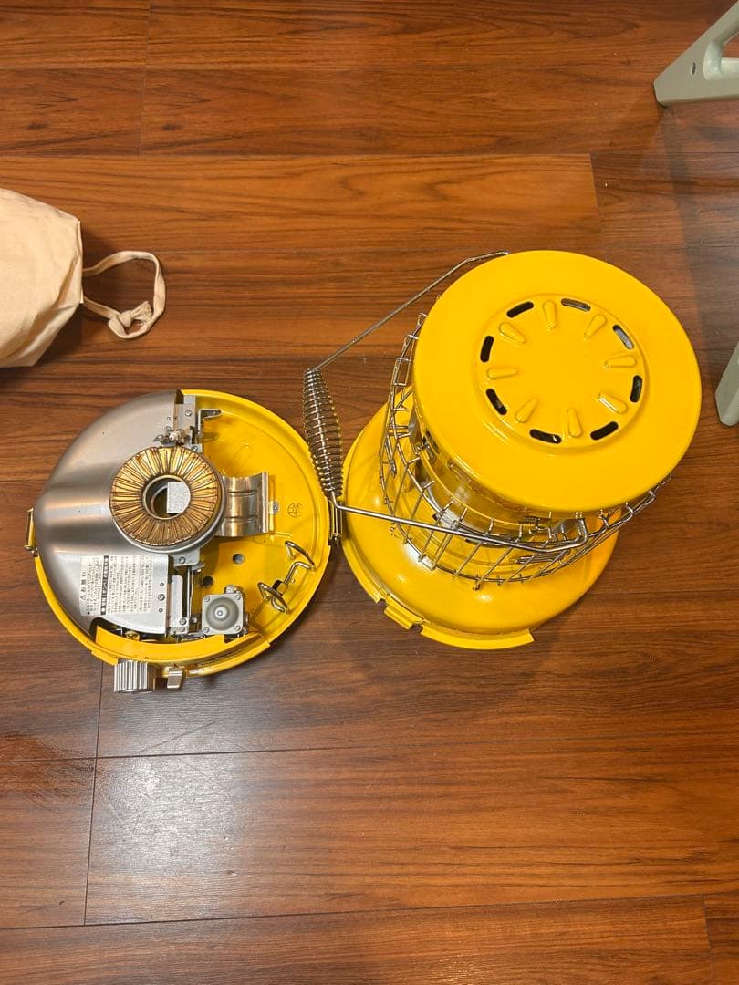 アラジン　イエロー ストーブ 収納袋付き