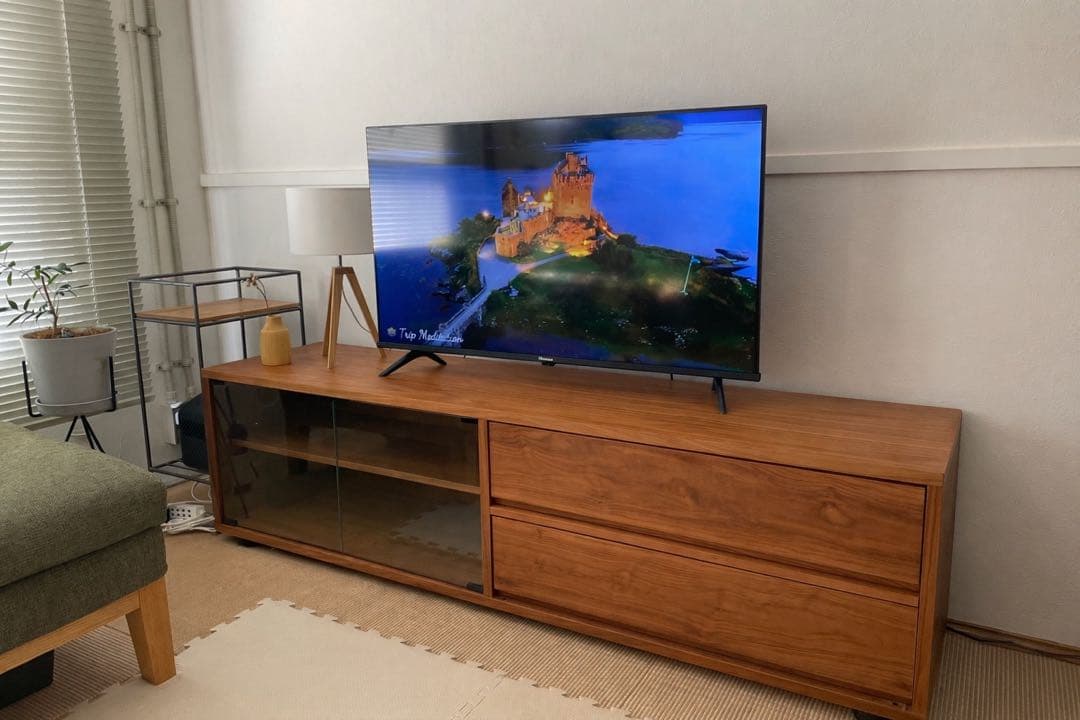 無印良品 TVボード ウォールナット突板 幅160㎝