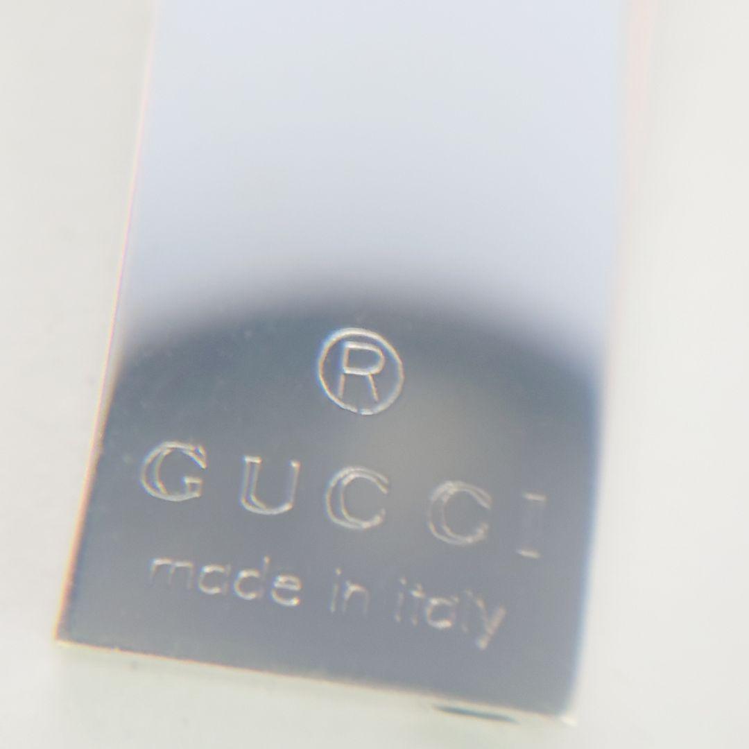 未使用 グッチ ネックレス プレート ボールチェーン シルバー925