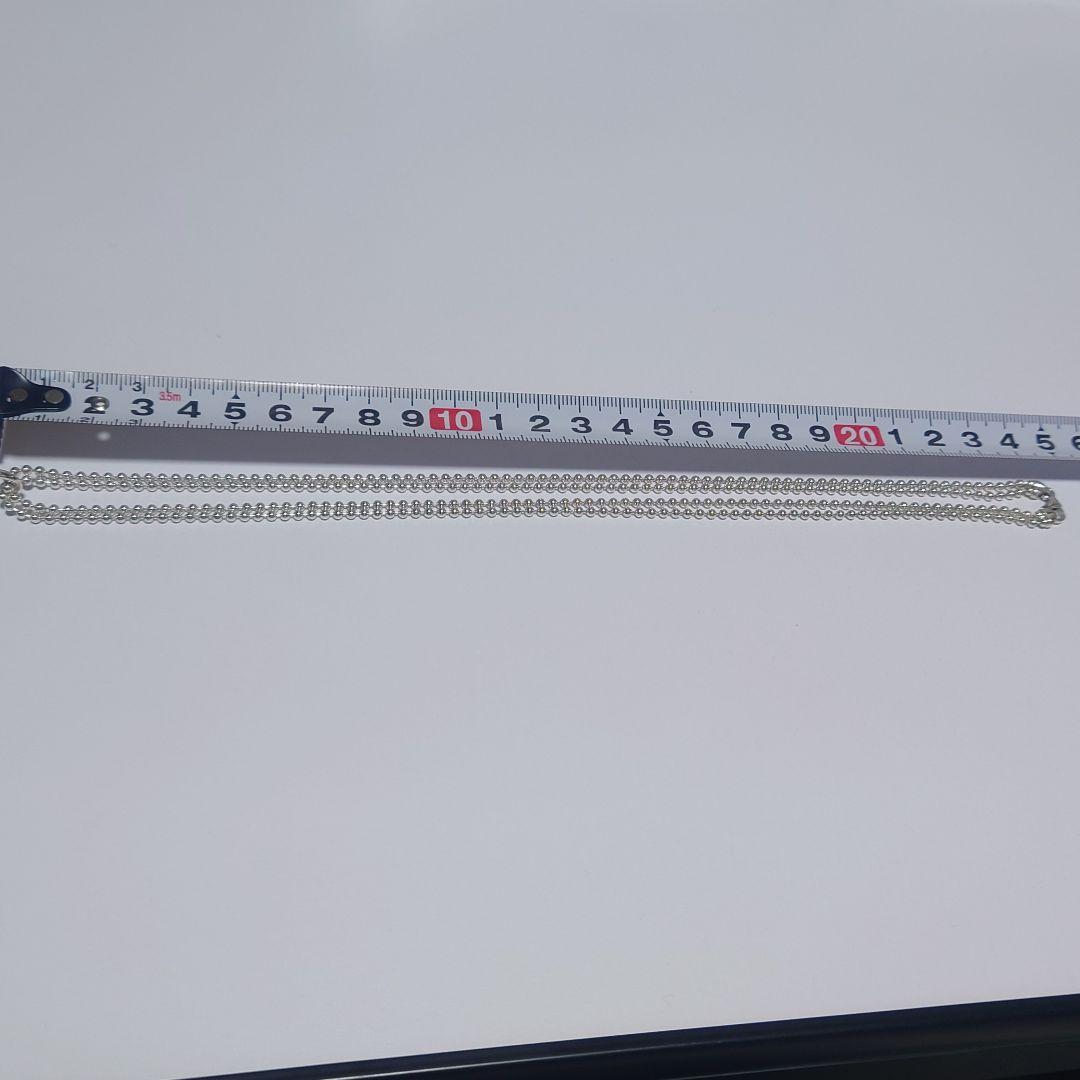 未使用 グッチ ネックレス プレート ボールチェーン シルバー925