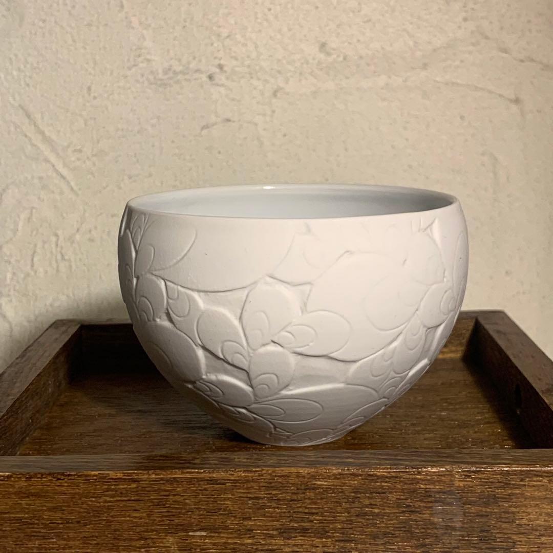 伊藤剛俊　掻き落とし　茶碗　カップ