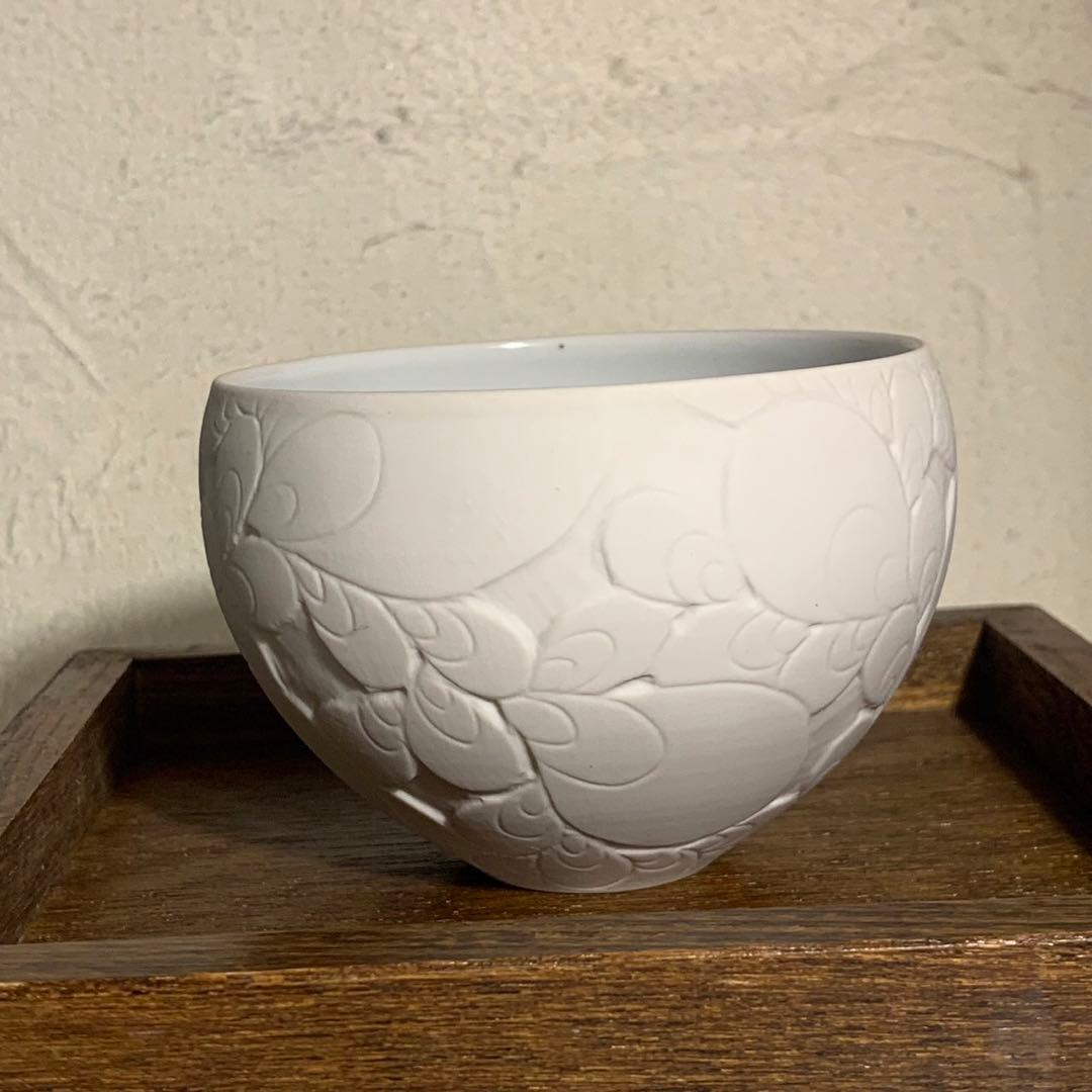 伊藤剛俊　掻き落とし　茶碗　カップ